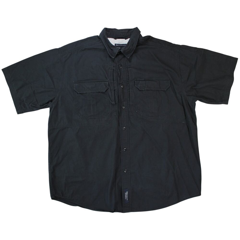 5.11 Tactical Series Black Short Sleeve Shirt Men’s XL Cotton Utility